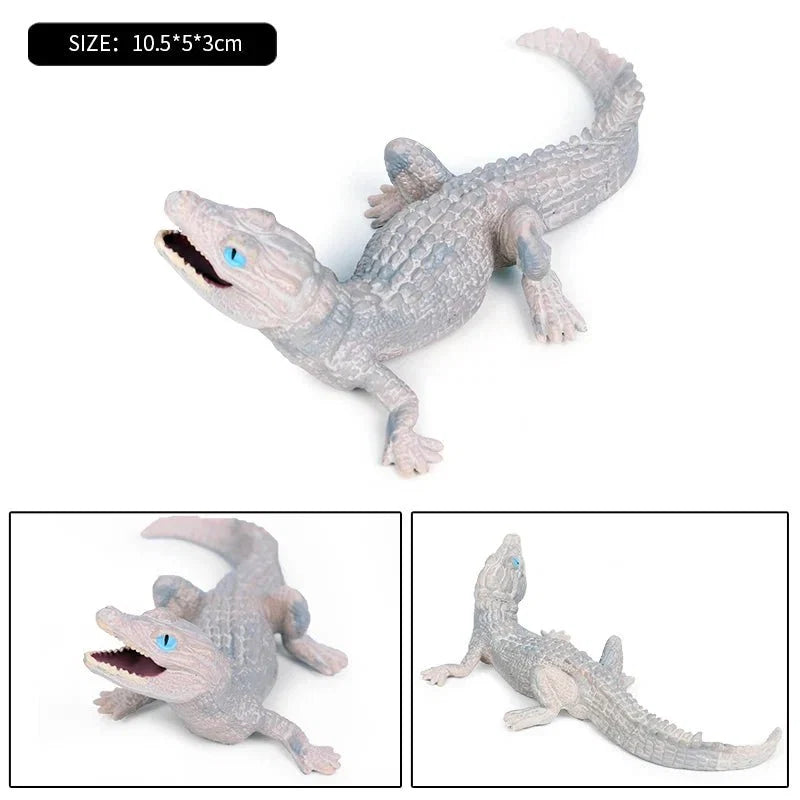 Sarcosuchus Crocodile Action Figure | Hand-Painted Wild Animal Model