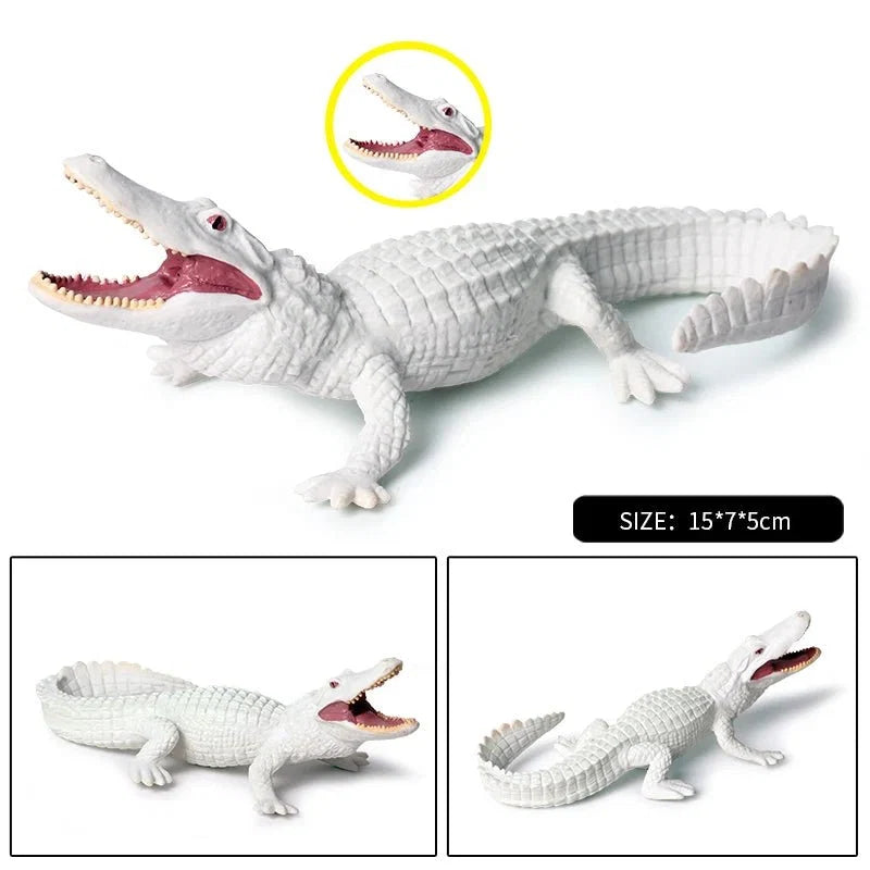 Sarcosuchus Crocodile Action Figure | Hand-Painted Wild Animal Model