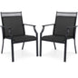 Patio Chairs Set of 2 with All Weather Breathable Fabric