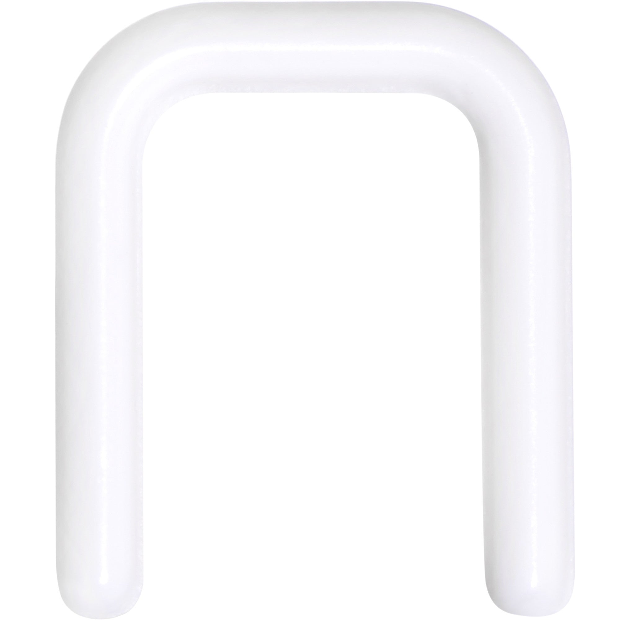 14G 7/16 White Flexible Bioplast Square Septum Retainer