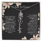 Personalized Flower Necklace