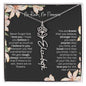 Personalized Flower Necklace