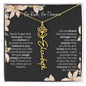 Personalized Flower Necklace