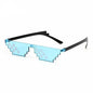 Pixel Mosaic Sunglasses | Funny Retro Gamer Glasses for Party and Cosplay