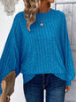 Plus Size Round Neck Batwing Sleeve T-Shirt