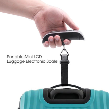 Portable Digital Hanging Scale | 50kg LCD Luggage Weight Balance for Travel