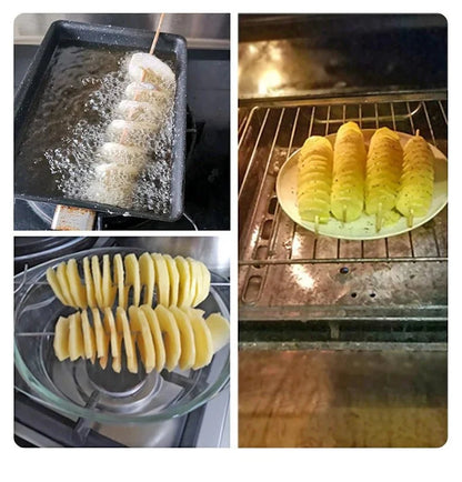 Spiral Potato Cutter | Easy Twist Slicer for Curly Fries and Vegetable Spirals