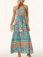 Printed Scoop Neck Dress