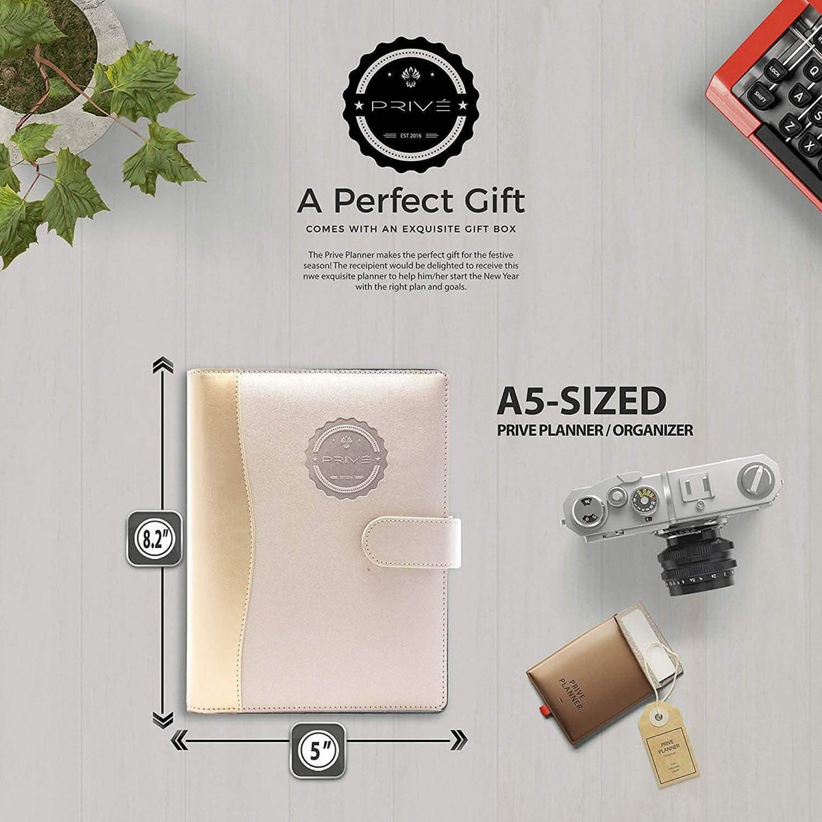 Priv√© Planner: Daily Planner, Calendar, Journal, and Organizer