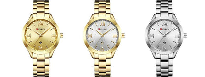 Women's Waterproof Elegant Classic Watch With Big Numerals And Date Display Luxury Wristwatch Excellent Gift