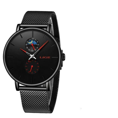 Women's Elegant Waterproof Watch With Chronometers And Braided Stainless Steel Bracelet Excellent Design Perfect Gift