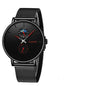 Women's Elegant Waterproof Watch With Chronometers And Braided Stainless Steel Bracelet Excellent Design Perfect Gift