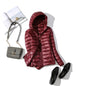 90% Ultra light duck down jackets women 2021 new Hooded winter Hooded coat