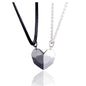 2pcs matching necklaces for couples Magnetic Lovers Heart necklaces Suction Wishing Stone