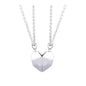 2pcs matching necklaces for couples Magnetic Lovers Heart necklaces Suction Wishing Stone