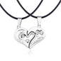 matching necklaces for couples necklaces I Love You Heart-shaped Pendant Choker For Women Gift 1 Pair