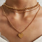 29 stylish Gold necklace on neck Gold chain Women's jewelry layered accesories
