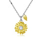 Sunflower Necklace Gold Color Lucky Necklace Gift for Women Fashion Necklace Jewelry