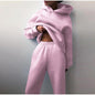 Tracksuit  Fleece Sweatshirts Two Piece Set Oversized Sports Hoodie Suit