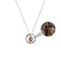 Personalized Letter Decoration Round Pendant Custom Color Photo Couple Projection Necklace
