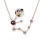 Personalized 12 Constellations Projection Necklace Customized Color Photo Pendant Jewelry Gifts