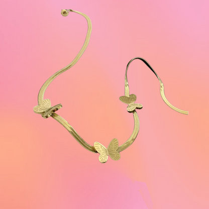 Change Can be Lovely-Titanium Butterfly Necklace