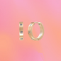 Inlaid Zircon Hoop Earrings