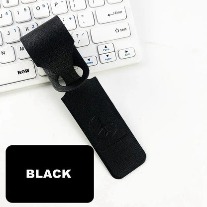 PU Leather Luggage Tag | Creative ID Address Holder for Suitcases and Travel