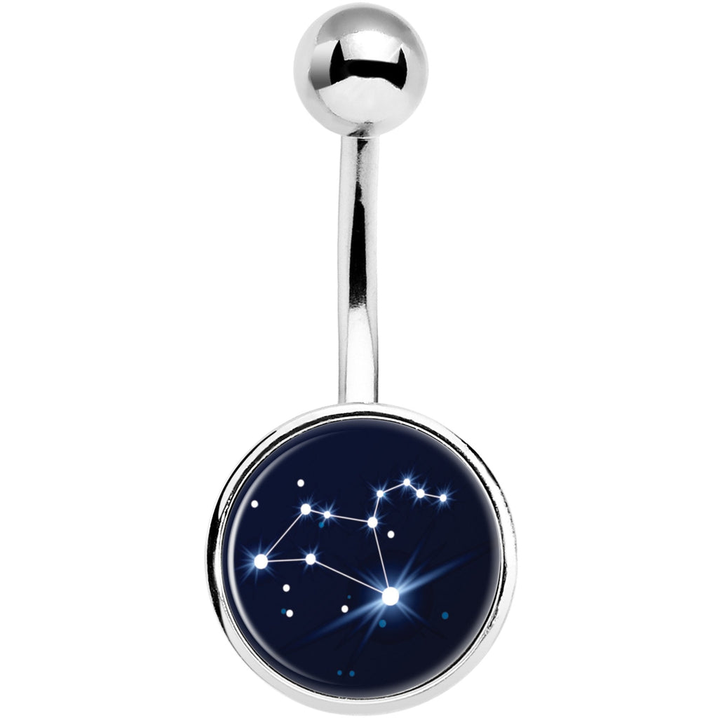 Zodiac Constellation Leo Belly Ring
