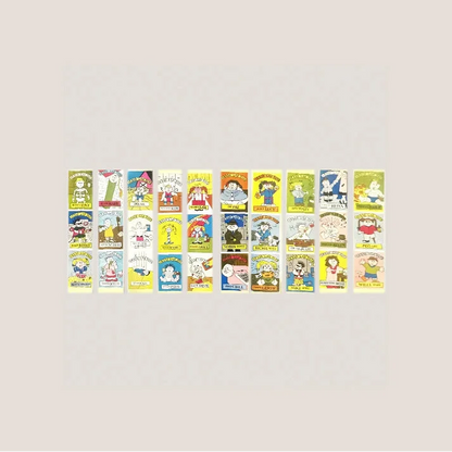 Trash Can Tots Complete Series Stickers 🗑️ Vintage 1980s NOS Vending Set, 10 Strips / 30 Characters