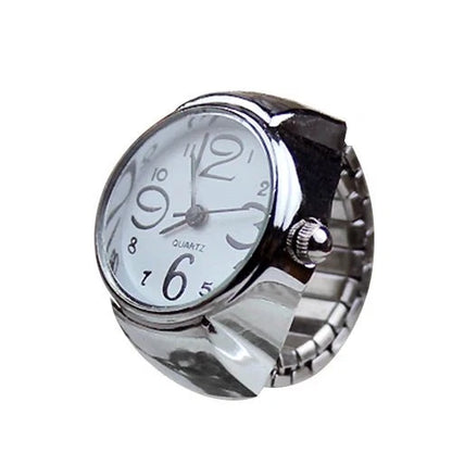 Retro Roman Vintage Punk Finger Watch Ring | Functional Ring Watch with Quartz Movement