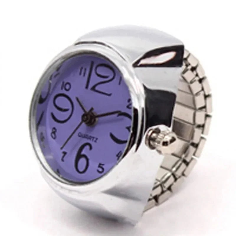 Retro Roman Vintage Punk Finger Watch Ring | Functional Ring Watch with Quartz Movement
