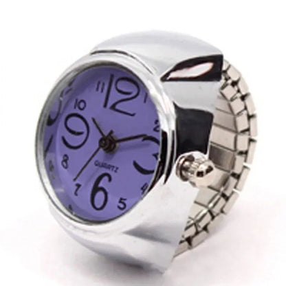 Retro Roman Vintage Punk Finger Watch Ring | Functional Ring Watch with Quartz Movement
