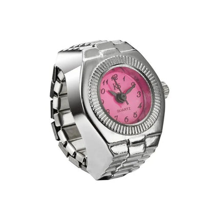 Retro Roman Vintage Punk Finger Watch Ring | Functional Ring Watch with Quartz Movement