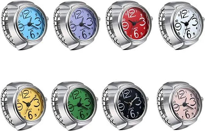 Retro Roman Vintage Punk Finger Watch Ring | Functional Ring Watch with Quartz Movement