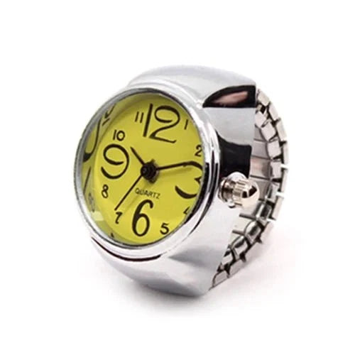 Retro Roman Vintage Punk Finger Watch Ring | Functional Ring Watch with Quartz Movement