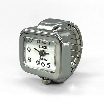 Retro Roman Vintage Punk Finger Watch Ring | Functional Ring Watch with Quartz Movement