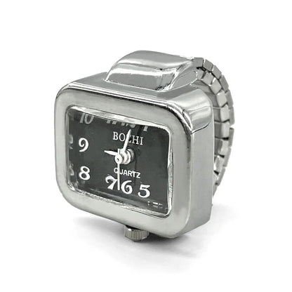Retro Roman Vintage Punk Finger Watch Ring | Functional Ring Watch with Quartz Movement