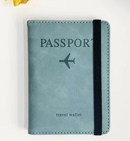 RFID Vintage PU Leather Passport Holder | Multi-Function Travel Wallet