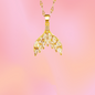 Mermaid Tail Titanium Gem Necklace
