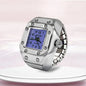 Roman Numeral Punk Gothic Finger Clock Jewelry | Mini Quartz Watch Ring