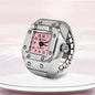 Roman Numeral Punk Gothic Finger Clock Jewelry | Mini Quartz Watch Ring