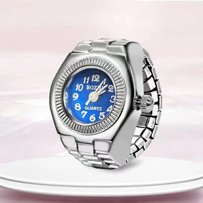 Roman Numeral Punk Gothic Finger Clock Jewelry | Mini Quartz Watch Ring