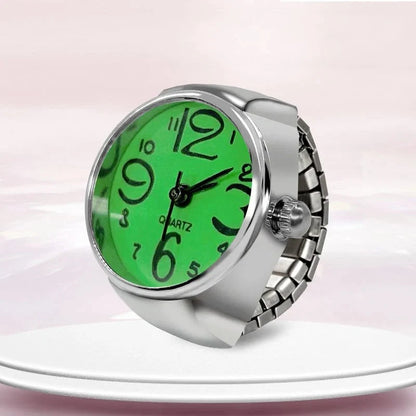 Roman Numeral Punk Gothic Finger Clock Jewelry | Mini Quartz Watch Ring