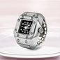 Roman Numeral Punk Gothic Finger Clock Jewelry | Mini Quartz Watch Ring