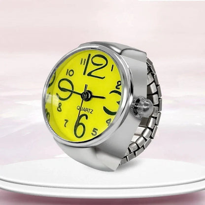 Roman Numeral Punk Gothic Finger Clock Jewelry | Mini Quartz Watch Ring