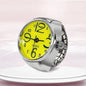 Roman Numeral Punk Gothic Finger Clock Jewelry | Mini Quartz Watch Ring