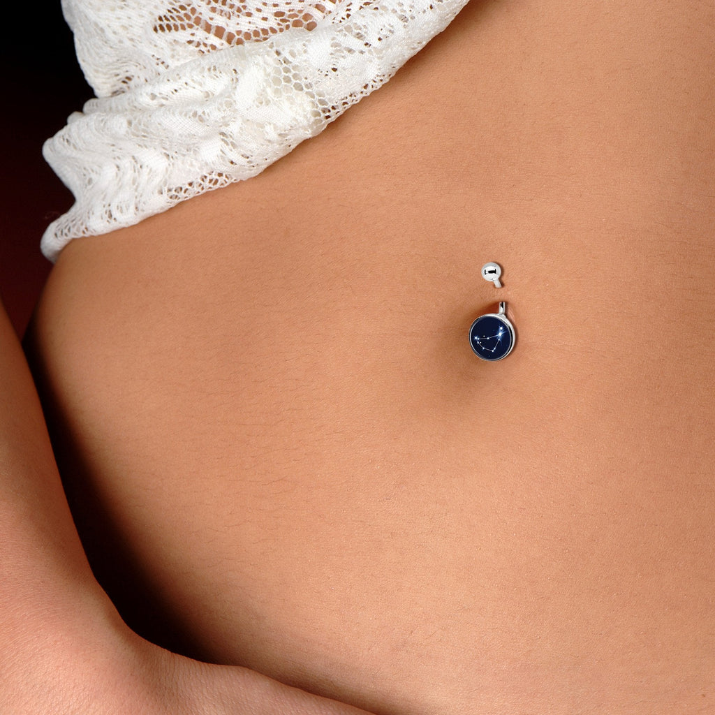 Zodiac Constellation Capricorn Belly Ring