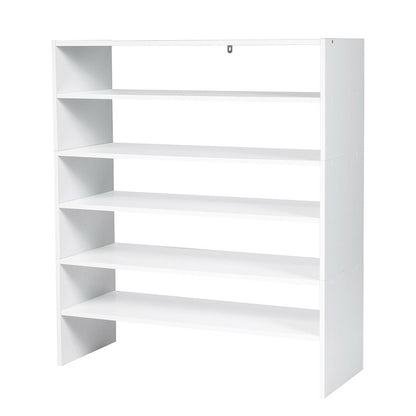 3 Pieces 31-Inch Stackable Multi-Shape Shoe Rack