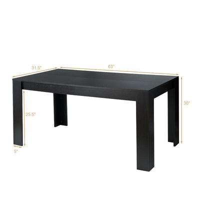 63 Inch Rectangular Modern Dining Kitchen Table